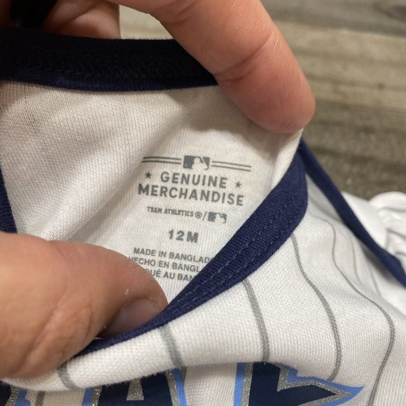 Genuine Merchandise MLB Tampa Bay Rays Baby One Piece Size 12 Months NWOT! - Picture 2 of 3